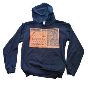 SZA North American Tour Online Ceramics Hoodie Black Orange Size Medium